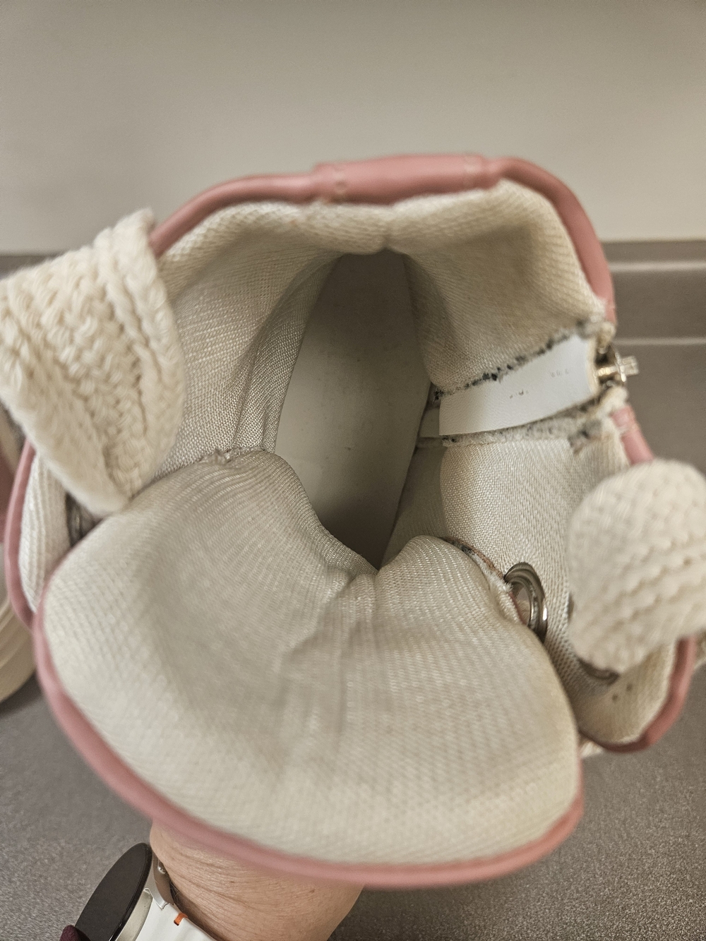 High-Top Platform Sneakers - Pink/White - Picture 12 of 14